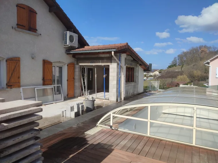 Modification d'un agrandissement d'une habitation à Saint-Victor-de-Cessieu 