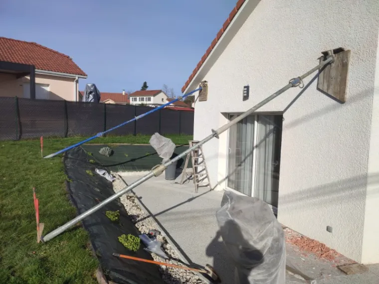 rénovation sur façade maçonnerie au Passage, Bourgoin-Jallieu, KS Maçonnerie