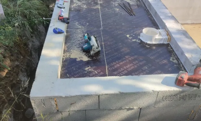 construction d'une piscine 8x4 à Trept, Bourgoin-Jallieu, KS Maçonnerie