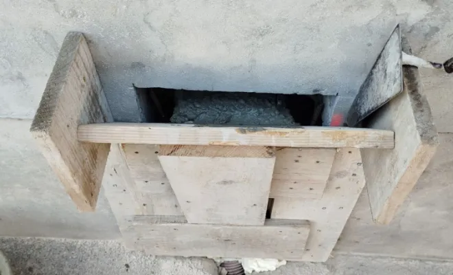 ouverture dans un mur en pierre à Domarin, Bourgoin-Jallieu, KS Maçonnerie