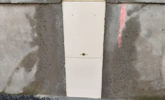 ouverture dans un mur en pierre à Domarin, Bourgoin-Jallieu, KS Maçonnerie