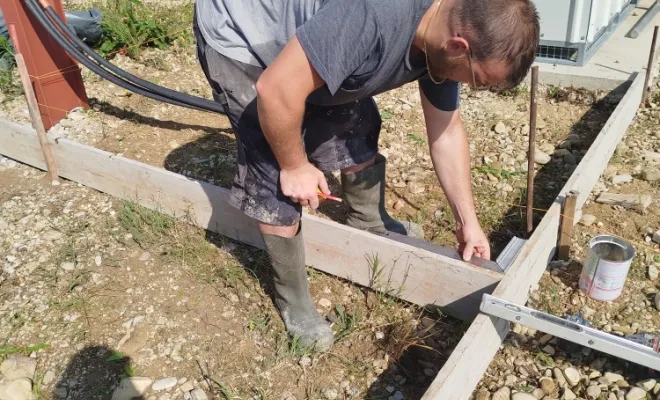 Réalisation d'un dallage, Bourgoin-Jallieu, KS Maçonnerie