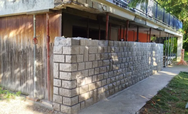 Rénovation et démolition des murs porteurs d'une terrasse/balcon à La Tour du Pin, Bourgoin-Jallieu, KS Maçonnerie
