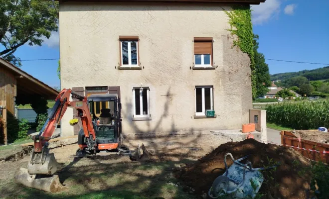Terrassement et fondation sur Paladru, Bourgoin-Jallieu, KS Maçonnerie