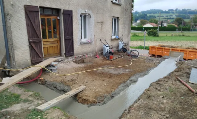 Terrassement et fondation sur Paladru, Bourgoin-Jallieu, KS Maçonnerie