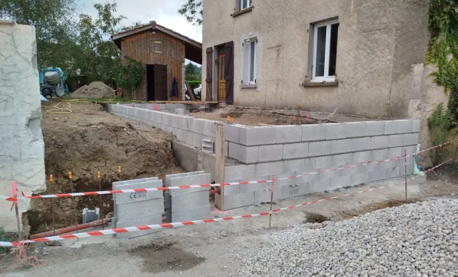 Réalisation d'un dallage à Paladru, Bourgoin-Jallieu, KS Maçonnerie