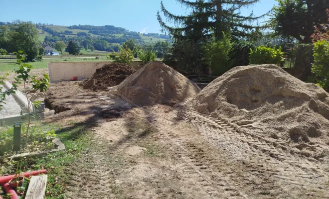 Réalisation d'un dallage à Paladru, Bourgoin-Jallieu, KS Maçonnerie