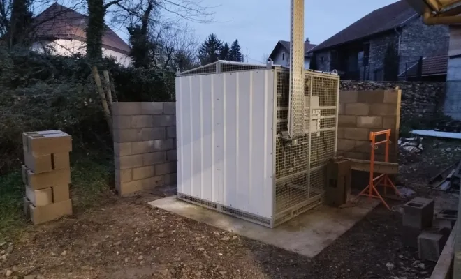 Mur anti bruit à Brie et Angonnes, Bourgoin-Jallieu, KS Maçonnerie