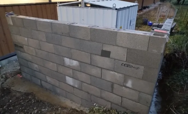 Mur anti bruit à Brie et Angonnes, Bourgoin-Jallieu, KS Maçonnerie