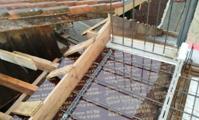 Réalisation d'un plancher béton et acrotère sur Paladru, Bourgoin-Jallieu, KS Maçonnerie