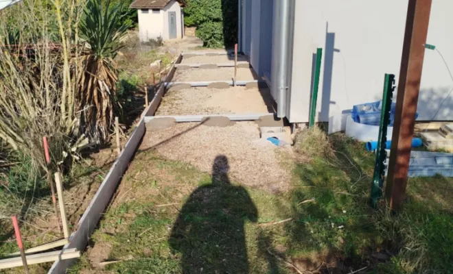Dallage/terrasse extérieur à Saint Marcel Bel  Accueil, Bourgoin-Jallieu, KS Maçonnerie