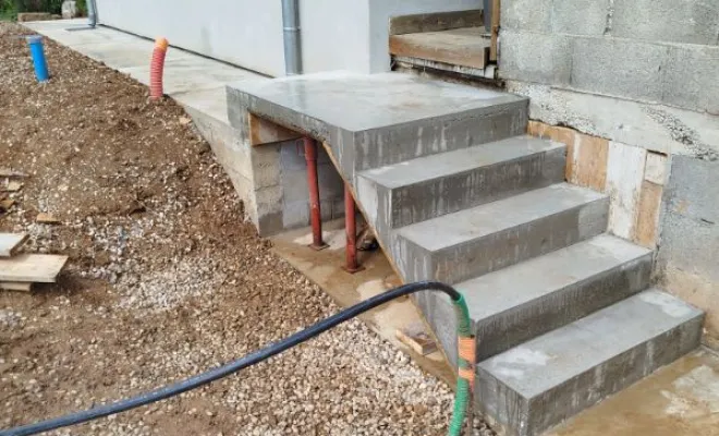 Création d'un escalier à Saint Marcel Bel Accueil, Bourgoin-Jallieu, KS Maçonnerie