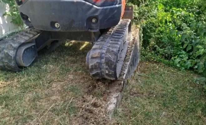 Terrassement étroit à l'Isle d'Abeau, Bourgoin-Jallieu, KS Maçonnerie