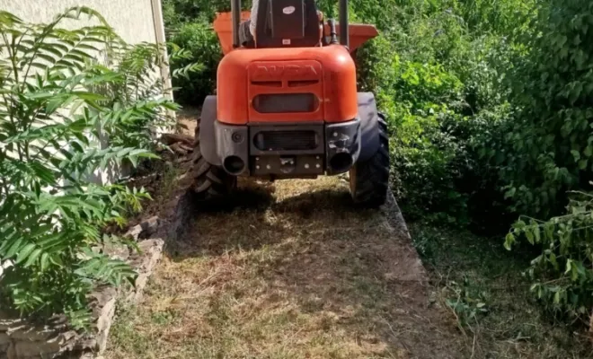 Terrassement étroit à l'Isle d'Abeau, Bourgoin-Jallieu, KS Maçonnerie