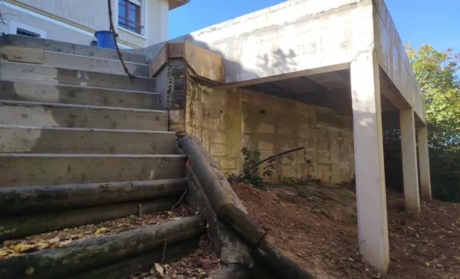 Création d'une terrasse à l'Isle d'Abeau, Bourgoin-Jallieu, KS Maçonnerie