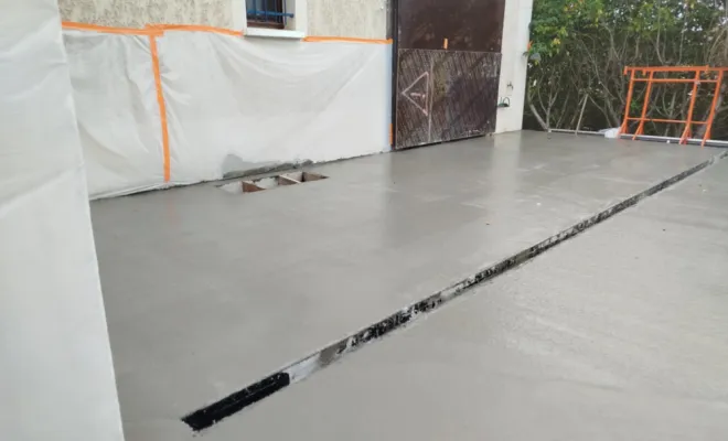 Création d'une terrasse à l'Isle d'Abeau, Bourgoin-Jallieu, KS Maçonnerie