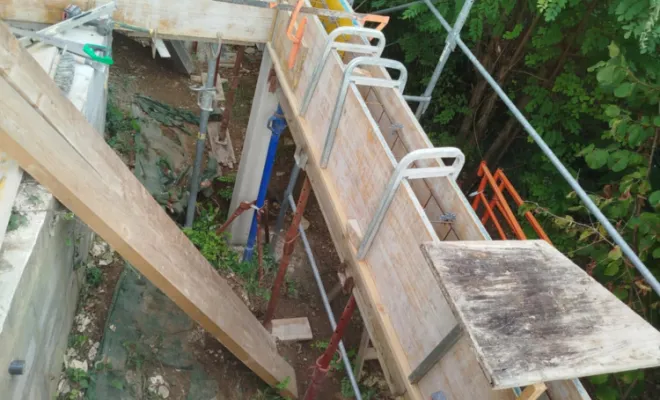 Création d'une terrasse à l'Isle d'Abeau, Bourgoin-Jallieu, KS Maçonnerie