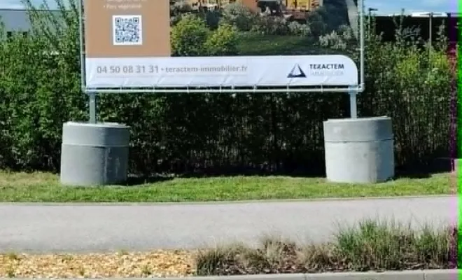 Installation d'un panneau publicitaire Annemasse , Bourgoin-Jallieu, KS Maçonnerie
