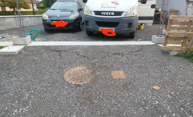 Réalisation de piliers de portail à Faverges de la Tour, Bourgoin-Jallieu, KS Maçonnerie