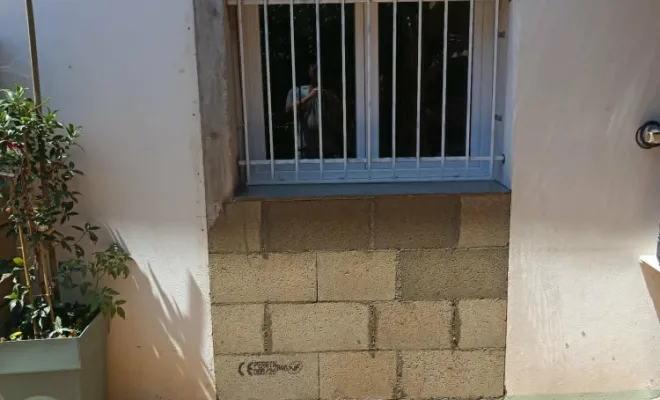 Transformation d'une ouverture de porte à une fenêtre, Bourgoin-Jallieu, KS Maçonnerie
