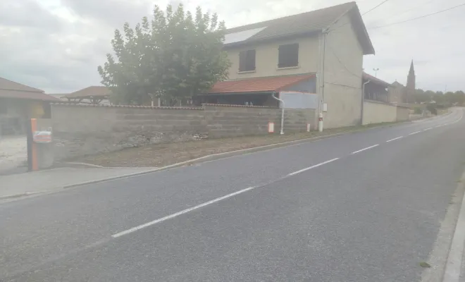 Crépi d'un mur à Rochetoirin, Bourgoin-Jallieu, KS Maçonnerie